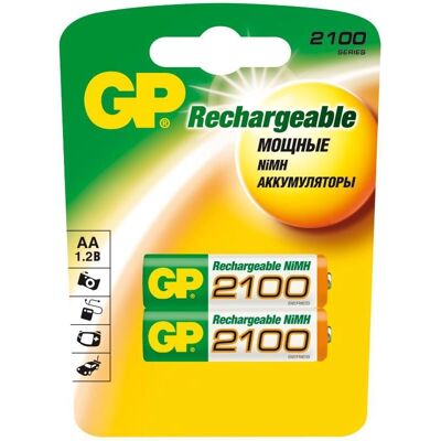 GP Batteries - 2100 mAh AA - NiMH 1.2V - Baterie GP Batteries - 2100 mAh AA - NiMH 1.2V - Baterie