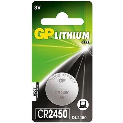 GP Batteries CR2450 Pile bouton au lithium - Pour petits appareils GP Batteries CR2450 Pile bouton au lithium - Pour petits appareils