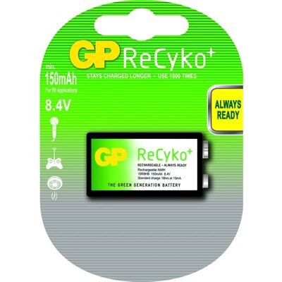 Pile rechargeable NiMH GP Batteries 9V - Énergie Universelle - Publicité Pile rechargeable NiMH GP Batteries 9V - Énergie Universelle - Publicité