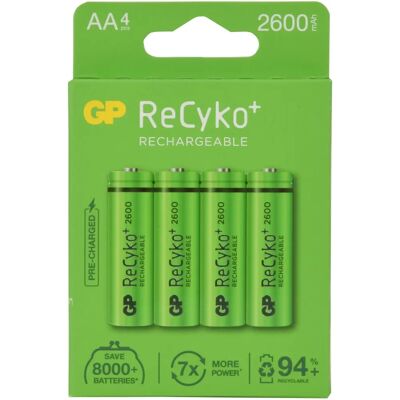 GP Batteries GP270AAHC - Piles Rechargeables AA 2600mAh - Publicité GP Batteries GP270AAHC - Piles Rechargeables AA 2600mAh - Publicité