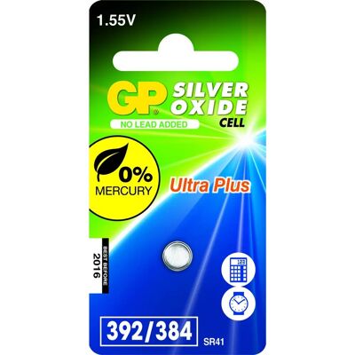 GP Batteries SR41 Sølvoksid knappcelle - Batteri, 1.55V GP Batteries SR41 Sølvoksid knappcelle - Batteri, 1.55V