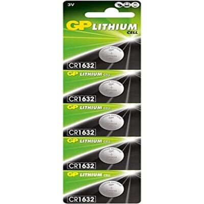 GP Lithium Knopfzelle CR1632 - 5 Stück GP Lithium Knopfzelle CR1632 - 5 Stück