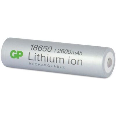 GP Batteries Batteria Ricaricabile Lithium 18650 - Ioni di Litio 2600mAh GP Batteries Batteria Ricaricabile Lithium 18650 - Ioni di Litio 2600mAh