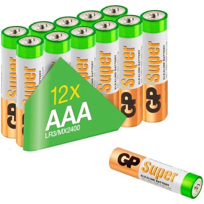 Batteria Alcalina AAA GP Batteries Super 8+4 - Batteria Batteria Alcalina AAA GP Batteries Super 8+4 - Batteria