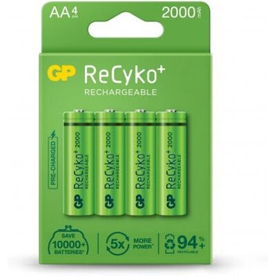 Batterie ricaricabili AA GP GPRHC212E003 - Confezione da 4 Batterie ricaricabili AA GP GPRHC212E003 - Confezione da 4