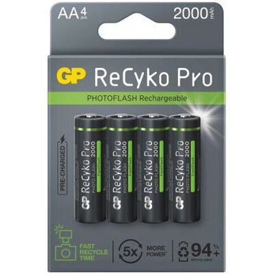 GP Batteries ReCyko Photoflash Batterie rechargeable AA NiMH - 2000mAh - Publicité GP Batteries ReCyko Photoflash Batterie rechargeable AA NiMH - 2000mAh - Publicité