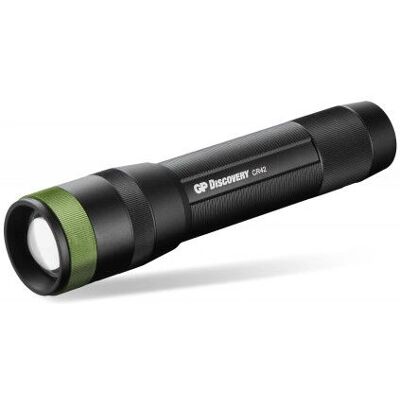 GP CR42 LED Taschenlampe Schwarz - 170m, Wiederaufladbar, IPX7 GP CR42 LED Taschenlampe Schwarz - 170m, Wiederaufladbar, IPX7