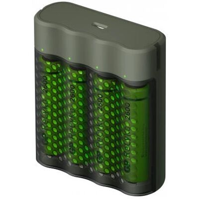 GP ReCyko USB-Lader (M451) + 4x AA-Mignon GP ReCyko USB-Lader (M451) + 4x AA-Mignon