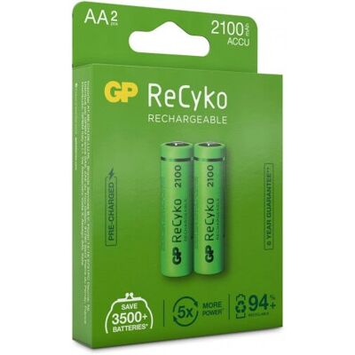 Piles Rechargeables AA GP Batteries - Écologique & Longue Durée - Publicité Piles Rechargeables AA GP Batteries - Écologique & Longue Durée - Publicité