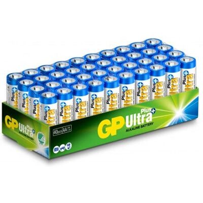 GP Batterien Ultra Plus Alkaline AA - 40 Stück, langlebig GP Batterien Ultra Plus Alkaline AA - 40 Stück, langlebig