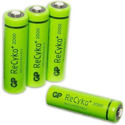 GP Batteries GP Recyko+ Baterii Reîncărcabile AA NiMH 2100mAh 4-Buc - Baterii GP Batteries GP Recyko+ Baterii Reîncărcabile AA NiMH 2100mAh 4-Buc - Baterii