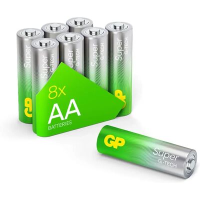 GP Batterien LR06 8er Pack - Alkaline AA Batterie GP Batterien LR06 8er Pack - Alkaline AA Batterie