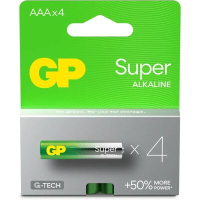 GP Batterier Super Alkali AAA - Langvarig Kraft GP Batterier Super Alkali AAA - Langvarig Kraft