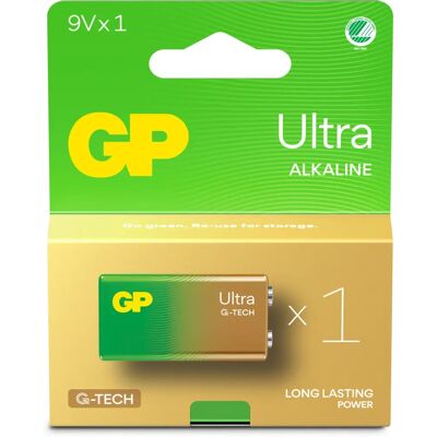GP Batteries GP1604AU Langvarig 9V alkalinebatteri - Batteri GP Batteries GP1604AU Langvarig 9V alkalinebatteri - Batteri