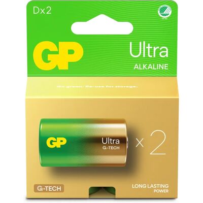 GP Batteries GP 13AU-U2 D LR20 pitkäkestoinen alkalinen akku GP Batteries GP 13AU-U2 D LR20 pitkäkestoinen alkalinen akku