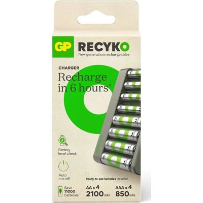 GP Batteries - ReCyko+ E821 - 8-Port USB - AA AAA incl - Battery Charger GP Batteries - ReCyko+ E821 - 8-Port USB - AA AAA incl - Battery Charger