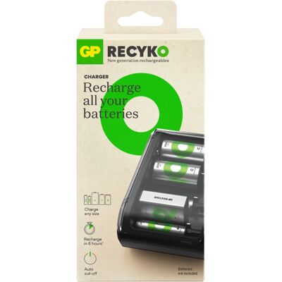 GP Batteries ReCyko+ B631 Battery Charger - Universal, Fast, USB GP Batteries ReCyko+ B631 Battery Charger - Universal, Fast, USB