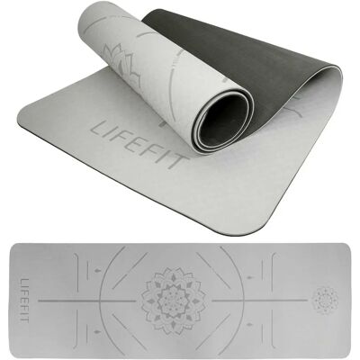 LIFEFIT - YOGA MAT RELAX DUO - Černá - 6 mm - Yoga mat LIFEFIT - YOGA MAT RELAX DUO - Černá - 6 mm - Yoga mat