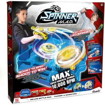 Silverlit M.A.D. Deluxe Battle Pack - Kleurrijke Draaispel Silverlit M.A.D. Deluxe Battle Pack - Kleurrijke Draaispel