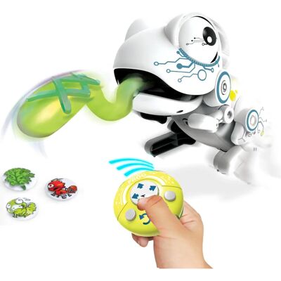 Silverlit Robo Frog - Interaktives hüpfendes RC-Haustier, 2 Spiele, Licht & Ton Silverlit Robo Frog - Interaktives hüpfendes RC-Haustier, 2 Spiele, Licht & Ton