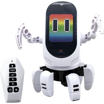 Silverlit Octobot - Interactive Programmable Robot for Kids - 360 Rotation, LED Face Silverlit Octobot - Interactive Programmable Robot for Kids - 360 Rotation, LED Face