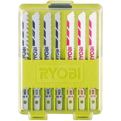 Lame de Scie Ryobi - Pack universel de 10 pièces pour scie sauteuse Lame de Scie Ryobi - Pack universel de 10 pièces pour scie sauteuse