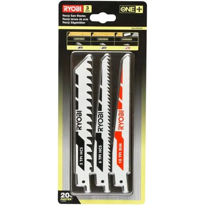 Ryobi RAK3RBWM sågbladssats - 3 delar Ryobi RAK3RBWM sågbladssats - 3 delar