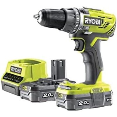 Ryobi 18V Akku-Bohrschrauber - 50 Nm - 2 Akkus & Ladegerät Ryobi 18V Akku-Bohrschrauber - 50 Nm - 2 Akkus & Ladegerät