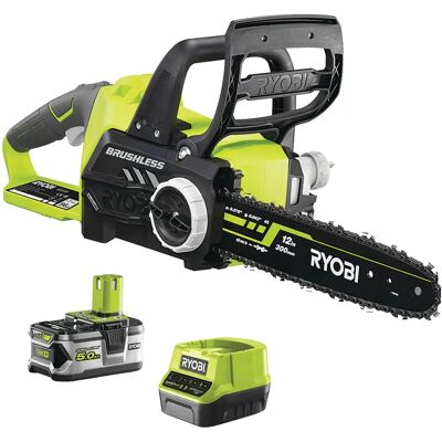 Ryobi - Bezuhlíková řetězová pila 18V - 30cm - Baterie v balení Ryobi - Bezuhlíková řetězová pila 18V - 30cm - Baterie v balení