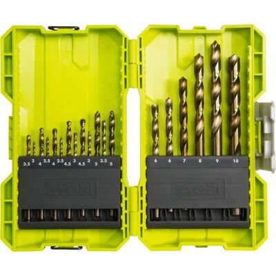 Ryobi RAK19HSS2 19-teiliges Bohrer-Set - Bohrer Ryobi RAK19HSS2 19-teiliges Bohrer-Set - Bohrer