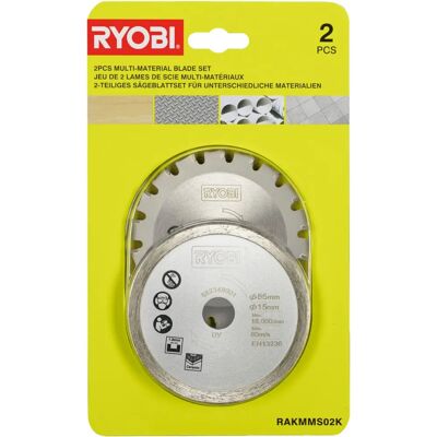 Ryobi RAKMMS02K Multi Material Saw Blades - Kit of 2 Ryobi RAKMMS02K Multi Material Saw Blades - Kit of 2