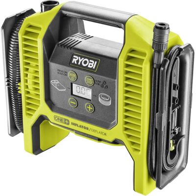 Ryobi R18MI-0 Compresseur multifonction 18V - Portable, LCD - Publicité Ryobi R18MI-0 Compresseur multifonction 18V - Portable, LCD - Publicité