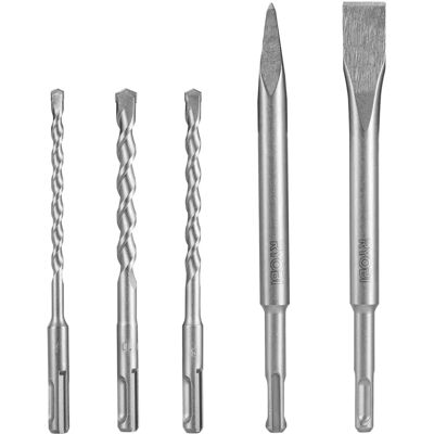 Ryobi RAKSP05 Metall-Meißel-Set - 3 SDS+ Bohrer, 2 Meißel - Elektrowerkzeuge Ryobi RAKSP05 Metall-Meißel-Set - 3 SDS+ Bohrer, 2 Meißel - Elektrowerkzeuge