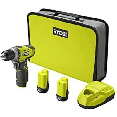Perceuse sans fil Ryobi RCD1201-220S - 12V, 25Nm, 2 Batteries Perceuse sans fil Ryobi RCD1201-220S - 12V, 25Nm, 2 Batteries