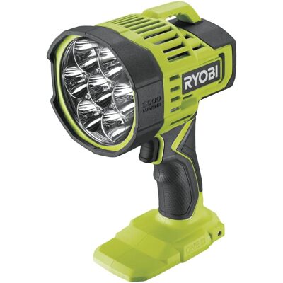 Ryobi RLS18-0 LED reflektor - Długa odległość, 3 poziomy jasności Ryobi RLS18-0 LED reflektor - Długa odległość, 3 poziomy jasności