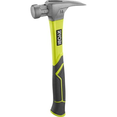 Ryobi RH16FSS - Marteau à Griffes en Acier - 16 oz - Réduction des Vibrations - Publicité Ryobi RH16FSS - Marteau à Griffes en Acier - 16 oz - Réduction des Vibrations - Publicité