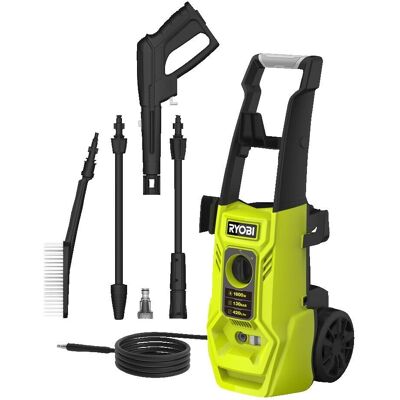 Ryobi Painepesuri RY130PWA - 1600W, 130 bar, 420L/h - Monipintainen harja Ryobi Painepesuri RY130PWA - 1600W, 130 bar, 420L/h - Monipintainen harja