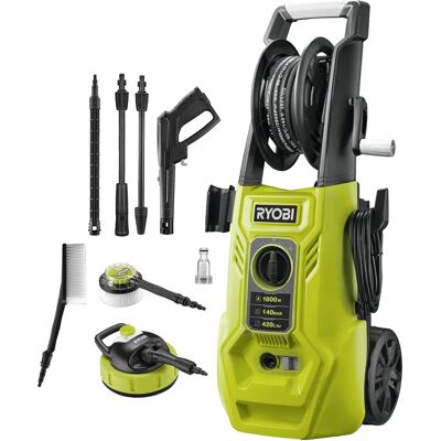 Ryobi Hogedrukreiniger - 140 Bar 1800W, Vario & Turbo nozzles Ryobi Hogedrukreiniger - 140 Bar 1800W, Vario & Turbo nozzles