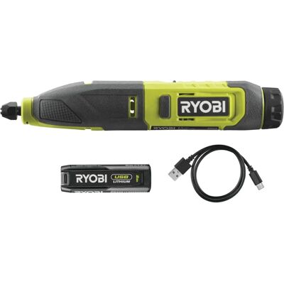 Ryobi Kit de Tallado Portátil 4V Litio - Herramienta Eléctrica Ryobi Kit de Tallado Portátil 4V Litio - Herramienta Eléctrica