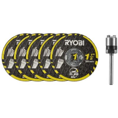 Ryobi RAR301-6 38 mm Twist Lock Cut-Off Disc Kit - Product Type Ryobi RAR301-6 38 mm Twist Lock Cut-Off Disc Kit - Product Type