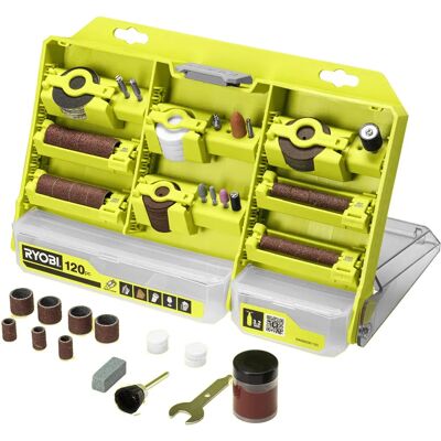 Ryobi RAR800K - Kit de polissage DIY de 120 pièces Ryobi RAR800K - Kit de polissage DIY de 120 pièces