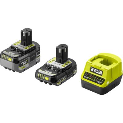 Ryobi - 2 Batterien 18V OnePlus 4.0Ah/2.0Ah + Schnelladegerät RC18120-242X Ryobi - 2 Batterien 18V OnePlus 4.0Ah/2.0Ah + Schnelladegerät RC18120-242X