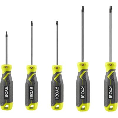 Juego de destornilladores magnéticos Torx Ryobi RHSDST5 - Juego de 5 piezas Juego de destornilladores magnéticos Torx Ryobi RHSDST5 - Juego de 5 piezas