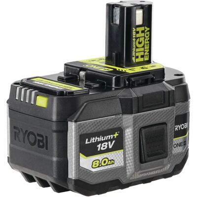 Ryobi Batteri 8,0 Ah 18V Hög Energi - För Alla Ryobi 18V Verktyg Ryobi Batteri 8,0 Ah 18V Hög Energi - För Alla Ryobi 18V Verktyg