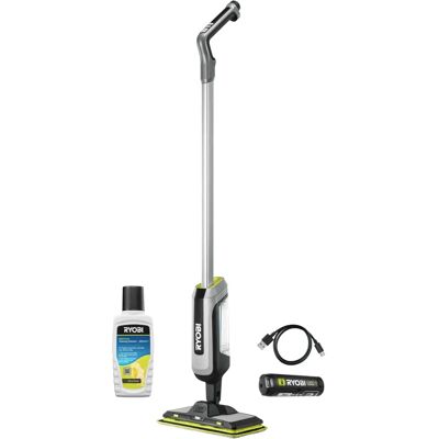 Ryobi RSM4-120G Elektrischer Wischmopp - Grau, 2Ah Akku, Nass & Trocken Ryobi RSM4-120G Elektrischer Wischmopp - Grau, 2Ah Akku, Nass & Trocken