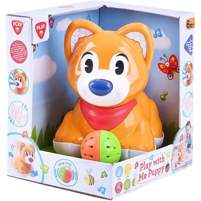 Play Baby Interaktive Puppy met Bal Multi kleuren - interaktives Plüschtier Play Baby Interaktive Puppy met Bal Multi kleuren - interaktives Plüschtier