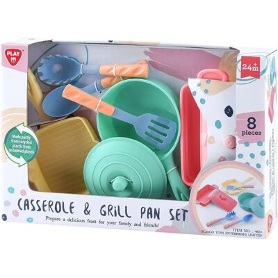 Ensemble de cuisine jouet - 8 pièces couleurs variées accessoires - Publicité Ensemble de cuisine jouet - 8 pièces couleurs variées accessoires - Publicité