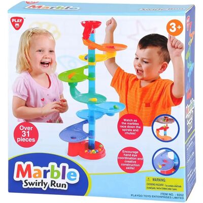 Play Knikkerbaan met ronde platformen - 31-delige set Play Knikkerbaan met ronde platformen - 31-delige set