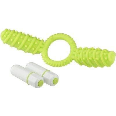 Dream Toys Neon Cockring - Dubbelt vibrerande - Grön Dream Toys Neon Cockring - Dubbelt vibrerande - Grön