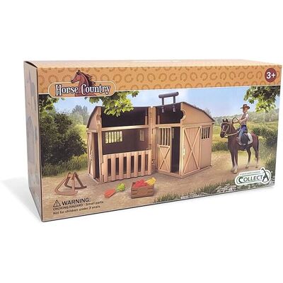 Collecta Horse Stable Set with Rider - Stalls & Accessories Collecta Horse Stable Set with Rider - Stalls & Accessories